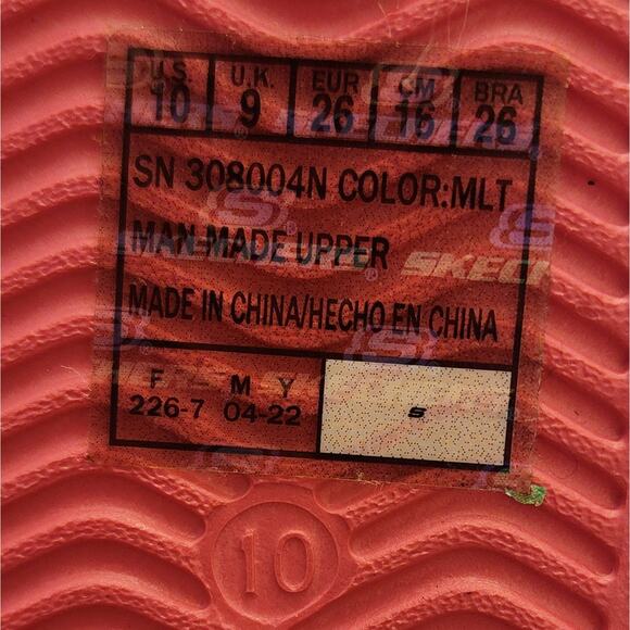 Retro Vibe Kidcore Skechers Rainbow Foam Jelly Clogs Size 10 - Picture 5 of 6